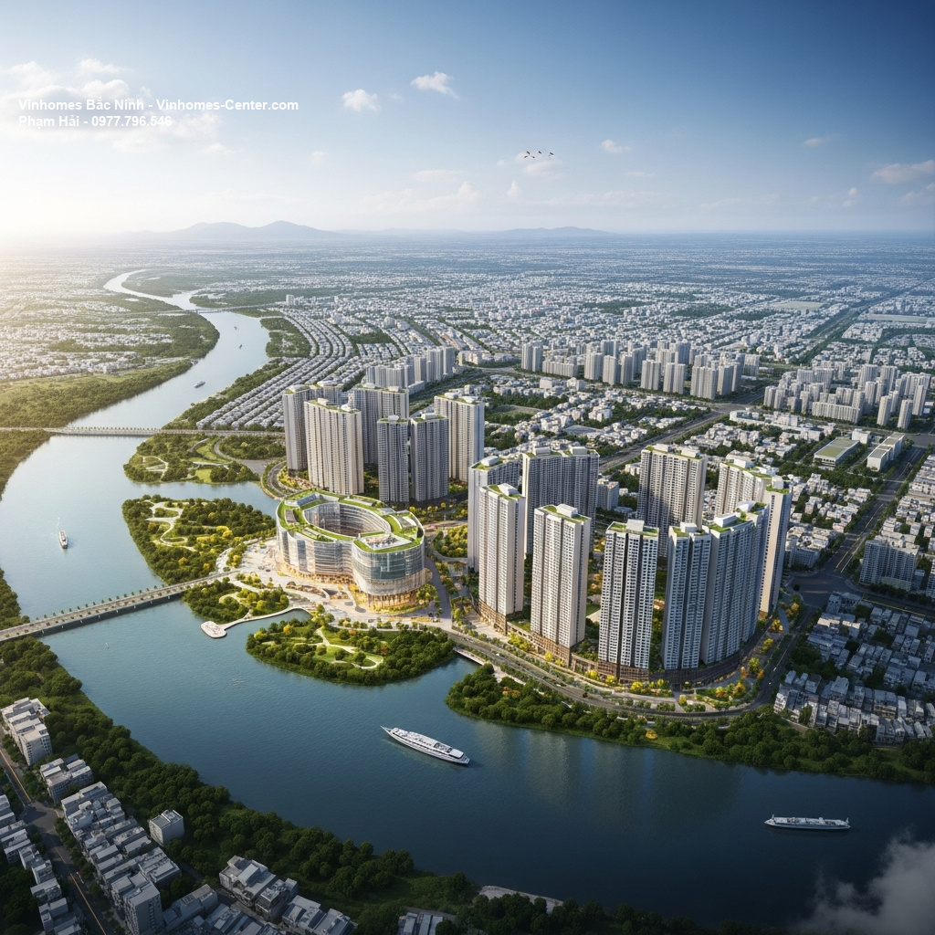 Căn hộ chung cư Vinhomes Bắc Ninh - Biểu tượng sống đẳng cấp tại miền đất trù phú 2 Phối cảnh tổng thể dự án