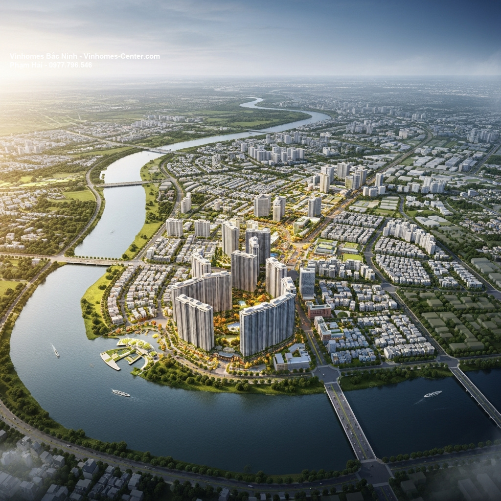 Giá bán Vinhomes Bắc Ninh – Bước đột phá mới tại Vinhomes Hòa Long 2 Phối cảnh tổng thể dự án