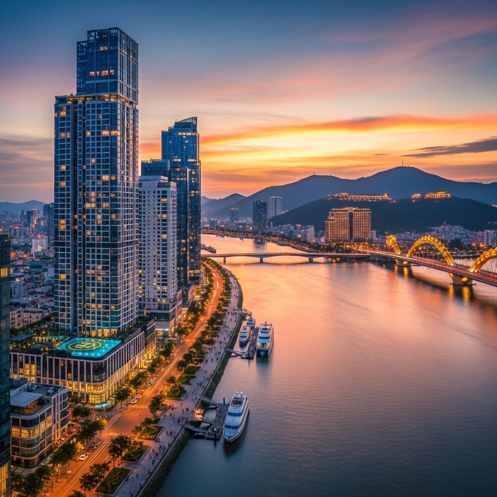 Đà Nẵng Mời Gọi Vingroup: Cơ Hội Vàng Cho Nhà Đầu Tư Bất Động Sản Cao Cấp 2 Phối cảnh tổng thể dự án