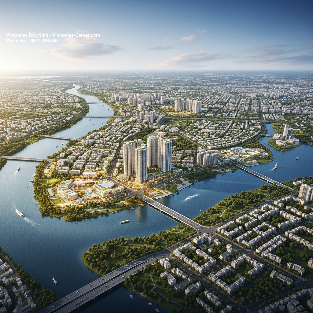 Khám phá mặt bằng Vinhomes Bắc Ninh tại Vinhomes Hòa Long: Đẳng cấp mới cho giới thượng lưu 2 Phối cảnh tổng thể dự án