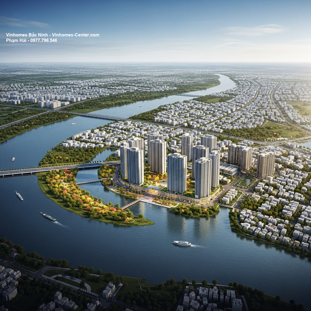 Quy hoạch Vinhomes Hòa Long: Bước đột phá cho thị trường bất động sản cao cấp Bắc Ninh 2 Phối cảnh tổng thể dự án