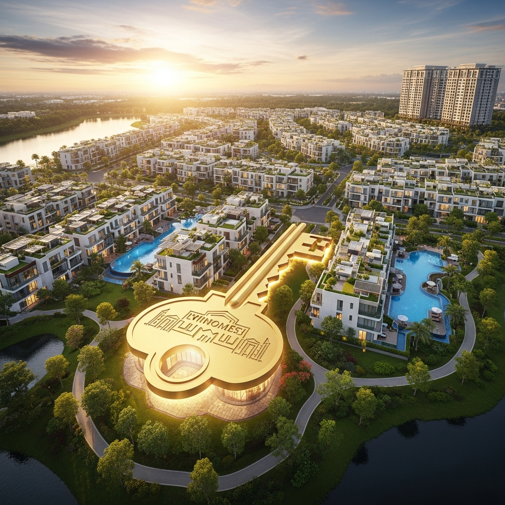 Cơ Hội Vàng Từ Dự Án Vinhomes: Đổi Vàng Lấy Nhà Đón Đầu Xu Hướng An Cư Mới 2 Phối cảnh tổng thể dự án