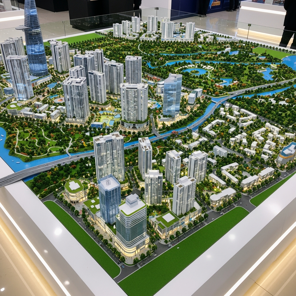 Vinhomes Tăng Cường Vị Thế Đầu Tư Với Những Dự Án Tương Lai Tại TPHCM 2 Phối cảnh tổng thể dự án